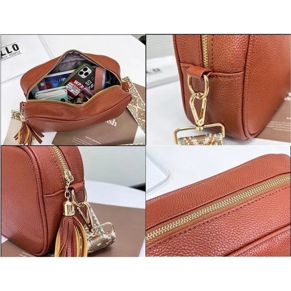 Cream Guitar Strap Purse - Picture 3 of 4